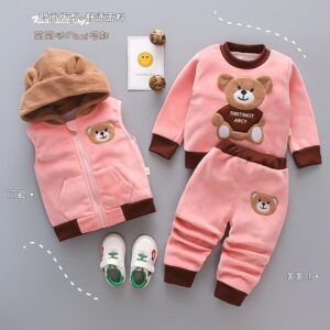 3Pc Baby Suit Bear style